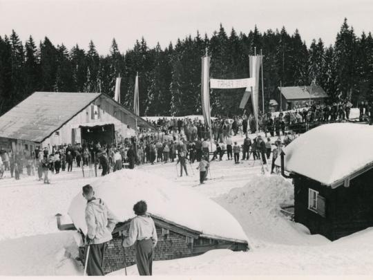 Eröffnung des Lankliftes im Jänner 1951